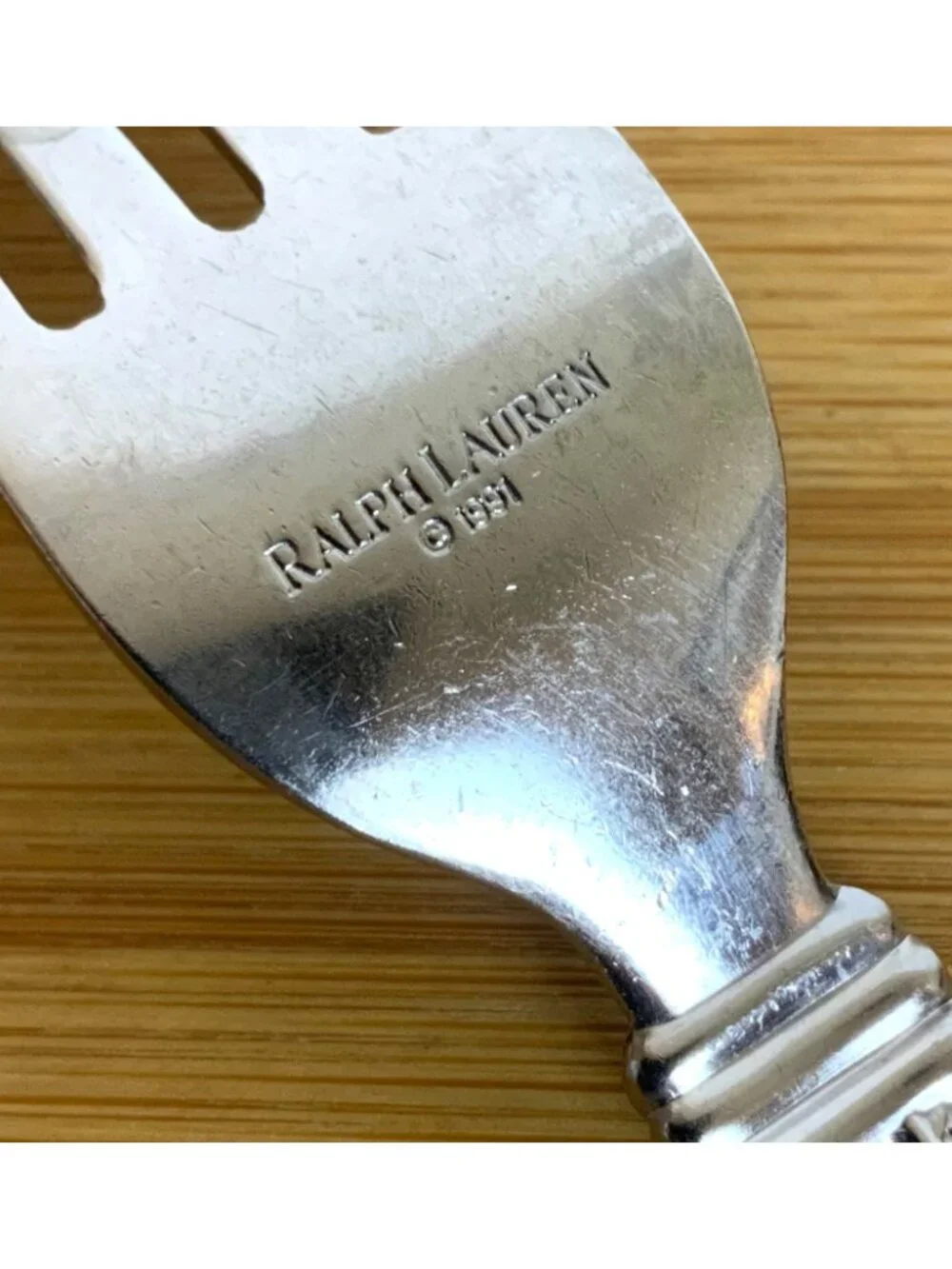 Ralph Lauren Wainwright Flatware Stainless Steel Dinner Fork 1991 Made in Japan